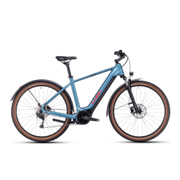 CUBE NURIDE HYBRID PERFORMANCE 625 ALLROAD METALBLUE'N'RED 2023| Accessoires et équipeme...