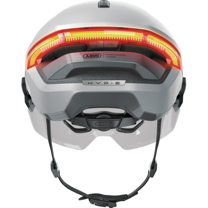 CASQUE ABUS HYP-E ACE GLEAM SILVER| Accessoires et équipements pour vélo
