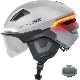 CASQUE ABUS HYP-E ACE GLEAM SILVER| Accessoires et équipements pour vélo