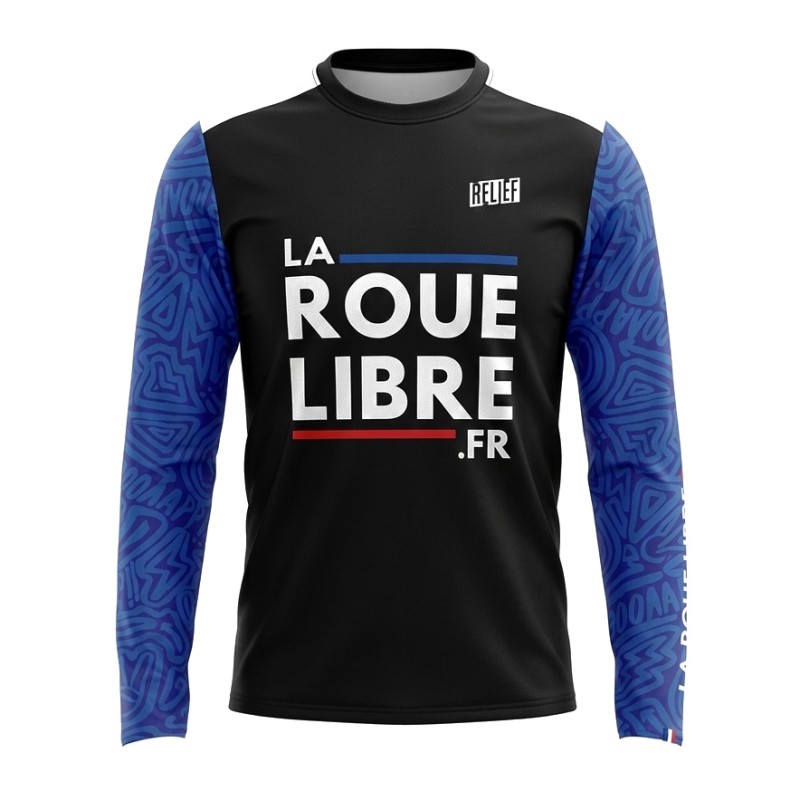 MAILLOT VTT LA ROUE LIBRE TEAM BLEU| Accessoires et équipement...