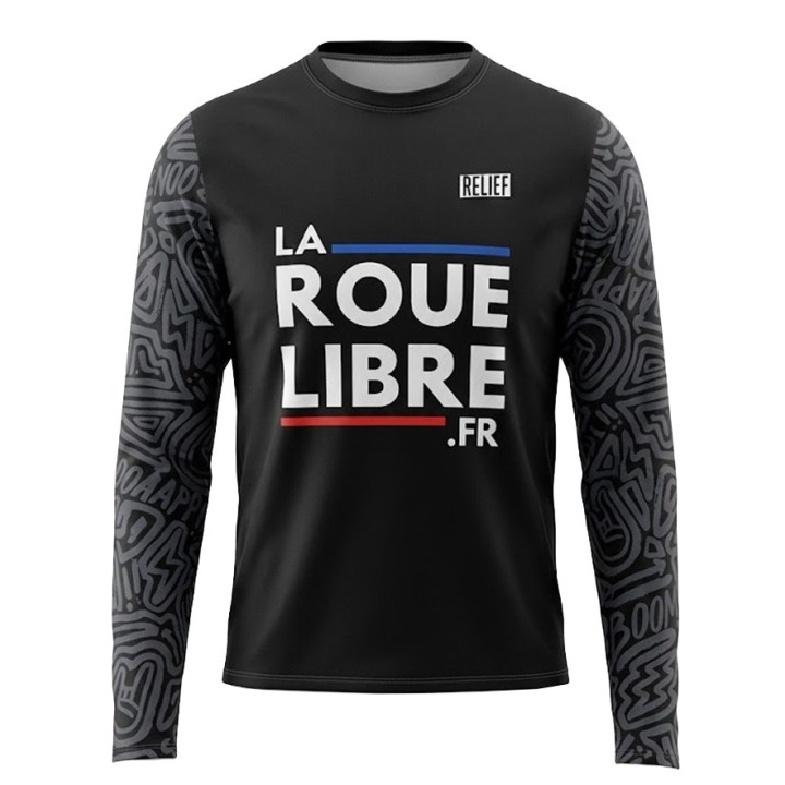 MAILLOT VTT LA ROUE LIBRE TEAM BLACK EDITION| Accessoires et équipement...