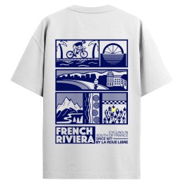 T-SHIRT BLANC FRENCH RIVIERA BY LA ROUE LIBRE | Accessoires et équipement...