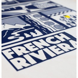 T-SHIRT BLANC FRENCH RIVIERA BY LA ROUE LIBRE | Accessoires et équipement...