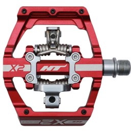 PÉDALES AUTO VTT HT X2 DH RACE ROUGE | Accessoires et équipements pour vélo