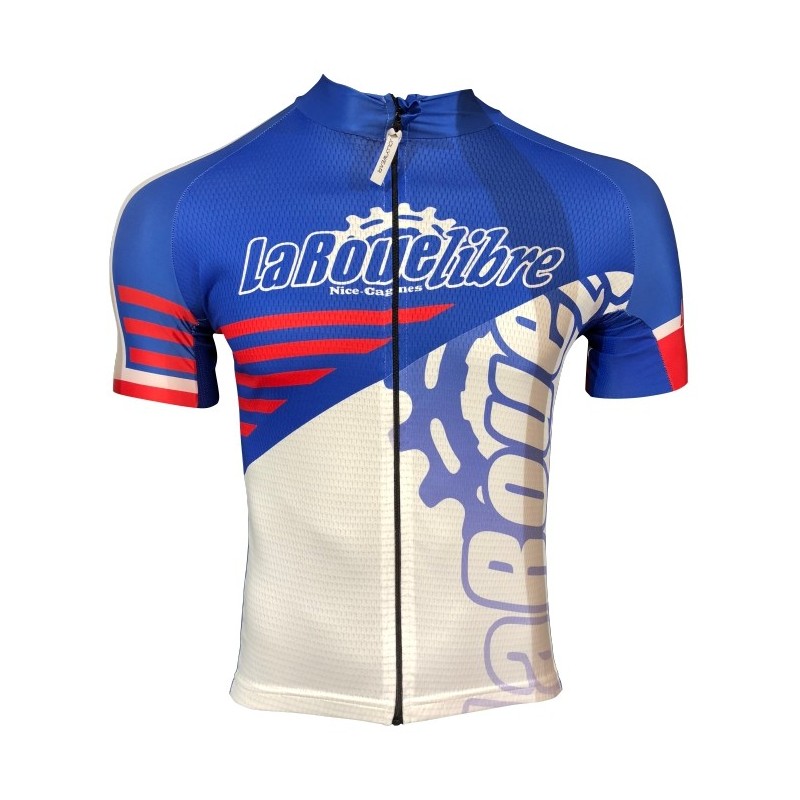 MAILLOT LA ROUE LIBRE BLEU/ROUGE