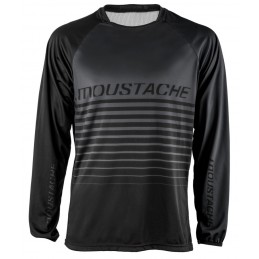 MAILLOT MOUSTACHE MANCHES LONGUES GRIS  | Accessoires et équipements...
